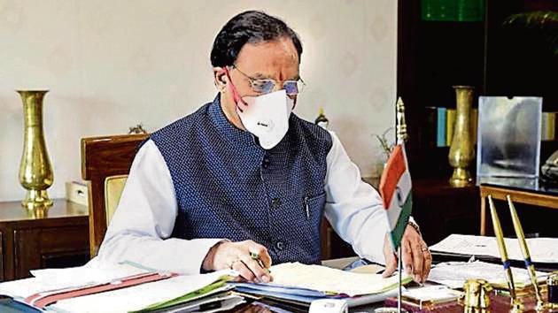 Union HRD minister Ramesh Pokhriyal ‘Nishank’ (Arvind Yadav/ Ht photo) Union HRD minister Ramesh Pokhriyal ‘Nishank’ (Arvind Yadav/ Ht photo)