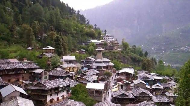 A view of historical village Malana village in Kullu district. (HT FIle) A view of historical village Malana village in Kullu district. (HT FIle)