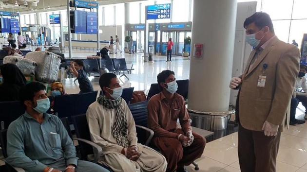 Pakistan nationals being repatriated from Dubai. (Twitter/@ParepDubai) Pakistan nationals being repatriated from Dubai. (Twitter/@ParepDubai)