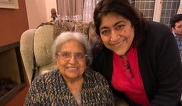 Gurinder Chadha with her late aunt on the sets of Viceroy’s House. Gurinder Chadha with her late aunt on the sets of Viceroy’s House.
