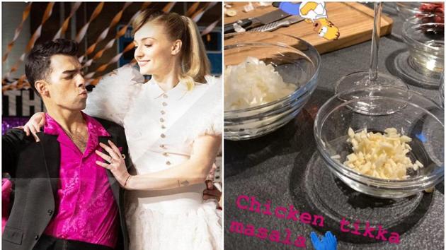Joe Jonas is experimenting in the kitchen and cooked chicken tikka masala for wife Sophie Turner. Joe Jonas is experimenting in the kitchen and cooked chicken tikka masala for wife Sophie Turner.