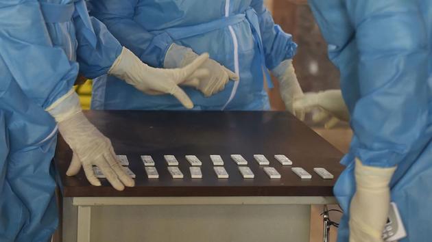 Rapid tests detect antibodies in the blood and indicate if a person has been infected in the past and has developed immunity to the virus. It can show results within 30 minutes, (PTI) Rapid tests detect antibodies in the blood and indicate if a person has been infected in the past and has developed immunity to the virus. It can show results within 30 minutes, (PTI)