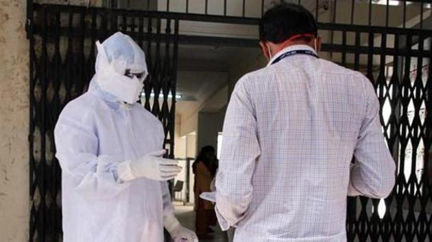 A doctor wearing a protective suit during a government-imposed nationwide lockdown as a preventive measure against the coronavirus, in Ajmer on April 18, 2020. (ANI/ Image for representation) A doctor wearing a protective suit during a government-imposed nationwide lockdown as a preventive measure against the coronavirus, in Ajmer on April 18, 2020. (ANI/ Image for representation)