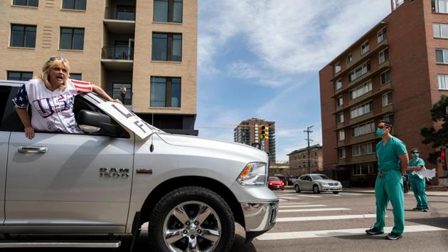 Denver based photojournalist, Alyson McClaran, took photos of the scene. The photos have gone viral. (Twitter/@McclaranAlyson) Denver based photojournalist, Alyson McClaran, took photos of the scene. The photos have gone viral. (Twitter/@McclaranAlyson)