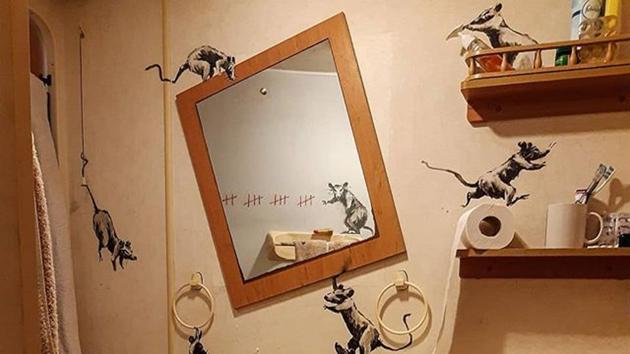 The piece of art showed a bunch of rats creating a mess in his bathroom. The 46-year-old shared this snap and wrote, “My wife hates it when I work from home.”