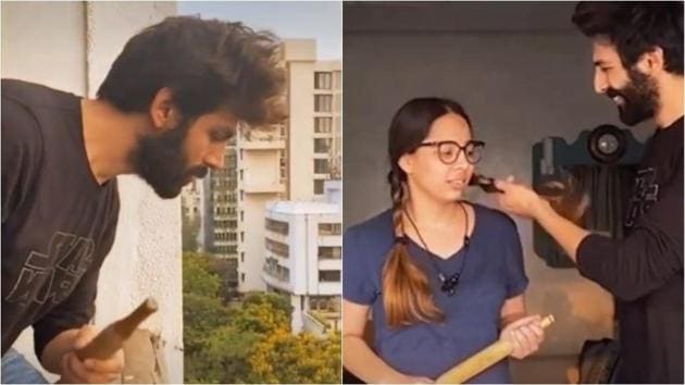 Kartik Aaryan and his sister’s TikTok videos keep getting crazier.