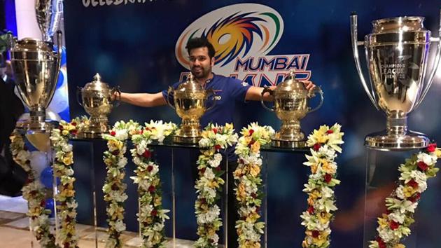 Rohit Sharma has won 4 IPL trophies as captain.(Facebook/Mumbai Indians)