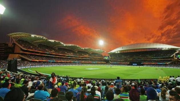 A general view as the sun sets at the Adelaide Oval in Australia (Getty Images)