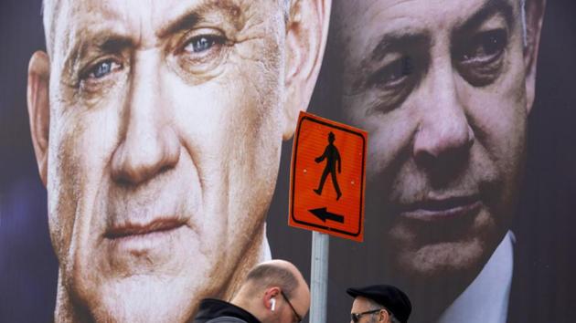 Netanyahu and Gantz announced Monday, April 20, 2020, that they have forged a deal to form an “emergency” government. (AP) Netanyahu and Gantz announced Monday, April 20, 2020, that they have forged a deal to form an “emergency” government. (AP)