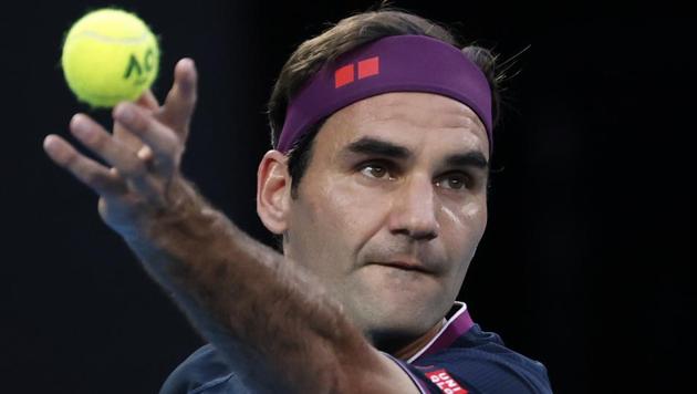 Switzerland's Roger Federer serves to Serbia's Novak Djokovic.(AP)