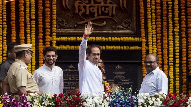 Sena chief Uddhav Thackeray also listed the action taken by his government against those accused of being a part of the mob. (Satyabrata Tripathy/HT Photo) Sena chief Uddhav Thackeray also listed the action taken by his government against those accused of being a part of the mob. (Satyabrata Tripathy/HT Photo)