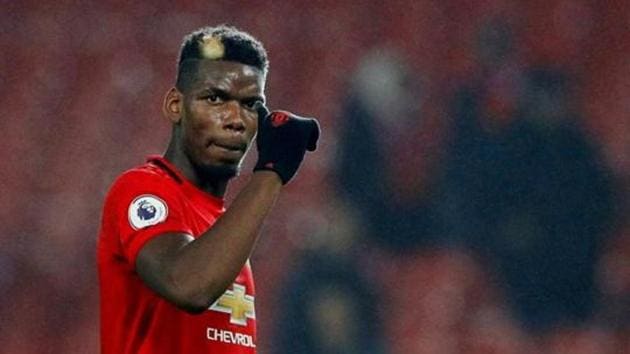 Manchester United's Paul Pogba acknowledges fans after the match. (REUTERS) Manchester United's Paul Pogba acknowledges fans after the match. (REUTERS)
