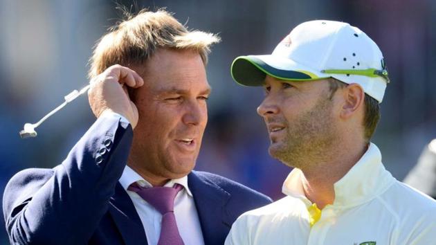 File image of Shane Warne, Michael Clarke (Twitter) File image of Shane Warne, Michael Clarke (Twitter)