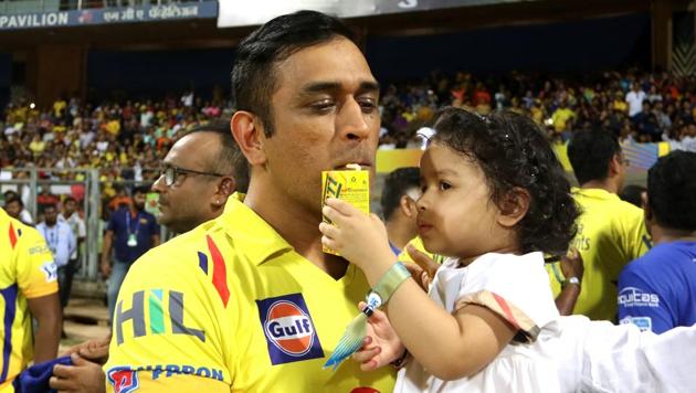 MS Dhoni with his daughter.(Vipin Pawar /SPORTZPICS for BCCI) MS Dhoni with his daughter.(Vipin Pawar /SPORTZPICS for BCCI)
