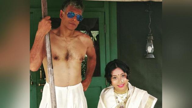 Milind Soman wished his wife Ankita Konwar a happy anniversary with a sweet Instagram post.