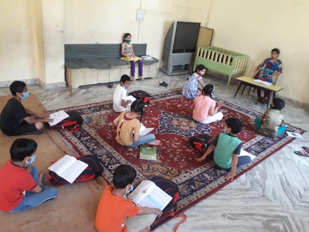 Balgran’s school ‘Bal Bharti’ teaches students till Class 10. (HT PHOTO) Balgran’s school ‘Bal Bharti’ teaches students till Class 10. (HT PHOTO)