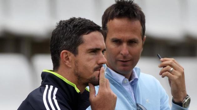 File image of Kevin Pietersen, Michael Vaughan(Twitter) File image of Kevin Pietersen, Michael Vaughan(Twitter)
