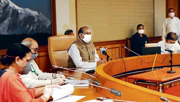 Lok Sabha Speaker Om Birla holds a video conference on the Covid-19 issue with assembly speakers on Tuesday. (HT Photo) Lok Sabha Speaker Om Birla holds a video conference on the Covid-19 issue with assembly speakers on Tuesday. (HT Photo)
