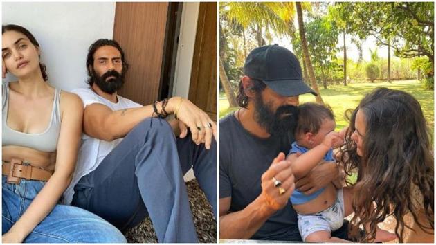 Arjun Rampal and Gabriella Demetriades are living the quiet life with son Arik in Karjat.