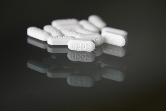 FILE - This Monday, April 6, 2020 file photo shows an arrangement of hydroxychloroquine pills in Las Vegas.(AP) FILE - This Monday, April 6, 2020 file photo shows an arrangement of hydroxychloroquine pills in Las Vegas.(AP)