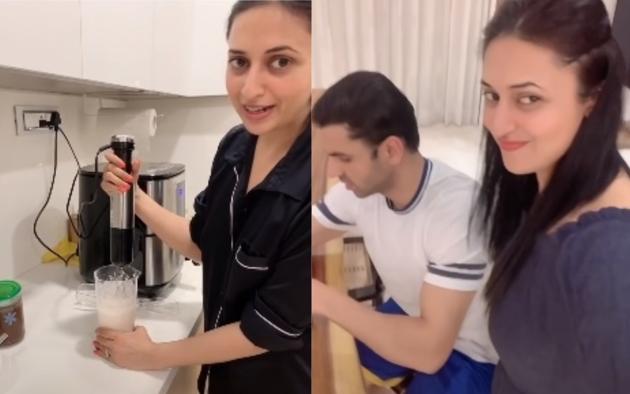 Divyanka Tripathi makes chhole tikki during lockdown. Divyanka Tripathi makes chhole tikki during lockdown.