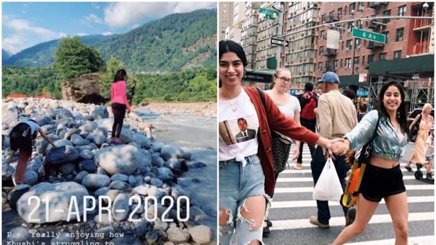 Janhvi Kapoor posted a picture with sister on Earth Day.
