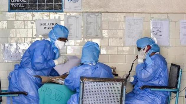 Late on Thursday, official sources said a 75-year old woman, who was among the 18 new COVID cases, died at a hospital in Mangaluru. Hailing from Bantwal, she had history of hypertension, stroke and pneumonia. (PTI) Late on Thursday, official sources said a 75-year old woman, who was among the 18 new COVID cases, died at a hospital in Mangaluru. Hailing from Bantwal, she had history of hypertension, stroke and pneumonia. (PTI)