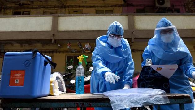 Among the states, Maharashtra is the worst-affected state with the maximum number of Covid-19 patients, followed by Gujarat and national capital Delhi coming in third. (SATISH BATE/HT PHOTO.) Among the states, Maharashtra is the worst-affected state with the maximum number of Covid-19 patients, followed by Gujarat and national capital Delhi coming in third. (SATISH BATE/HT PHOTO.)