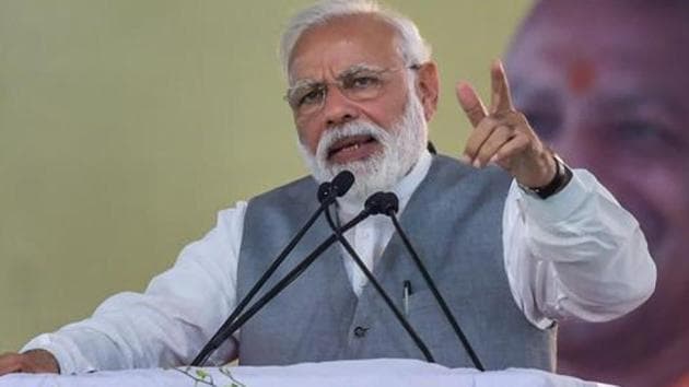 Ghaziabad: Prime Minister Narendra Modi addresses a public rally, in Ghaziabad, Friday, March 8, 2019. (PTI Photo/Vijay Verma) (PTI3_8_2019_000139A) (PTI Photo) Ghaziabad: Prime Minister Narendra Modi addresses a public rally, in Ghaziabad, Friday, March 8, 2019. (PTI Photo/Vijay Verma) (PTI3_8_2019_000139A) (PTI Photo)