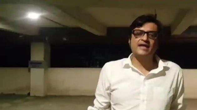 Arnab Goswami’s car was attacked in Mumbai on Thursday.(ANI Photo) Arnab Goswami’s car was attacked in Mumbai on Thursday.(ANI Photo)