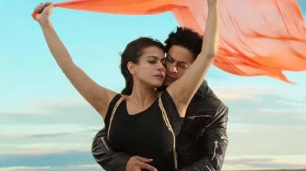 Shah Rukh Khan and Kajol in a still from Dilwale.