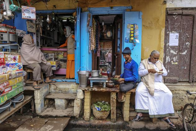 The beauty of the street: A paan shop in Varanasi. The lockdown has meant the flaneur has no access to the streets, marketplaces or crowds. (/Dhiraj Singh/Bloomberg via Getty Images) The beauty of the street: A paan shop in Varanasi. The lockdown has meant the flaneur has no access to the streets, marketplaces or crowds. (/Dhiraj Singh/Bloomberg via Getty Images)