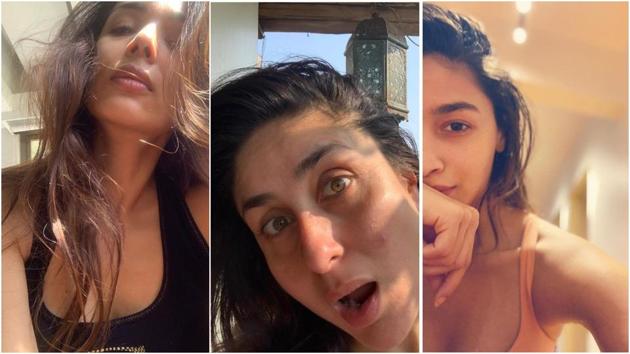 A lot of Bollywood divas are sharing their makeup-free selfies on social media with messages worth introspecting.(Instagram)