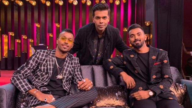 Koffee With Karan episode with Hardik Pandya and KL Rahul.(Twitter) Koffee With Karan episode with Hardik Pandya and KL Rahul.(Twitter)