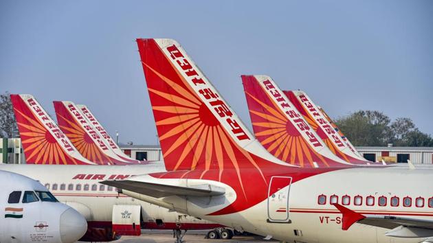 Air India planes stand parked at IGI Airport in New Delhi. (PTI) Air India planes stand parked at IGI Airport in New Delhi. (PTI)