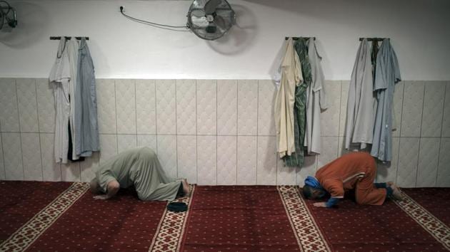 Muslim-majority countries began imposing widespread restrictions in mid-March, with many cancelling Friday prayers and shuttering holy sites. (AP photo) Muslim-majority countries began imposing widespread restrictions in mid-March, with many cancelling Friday prayers and shuttering holy sites. (AP photo)