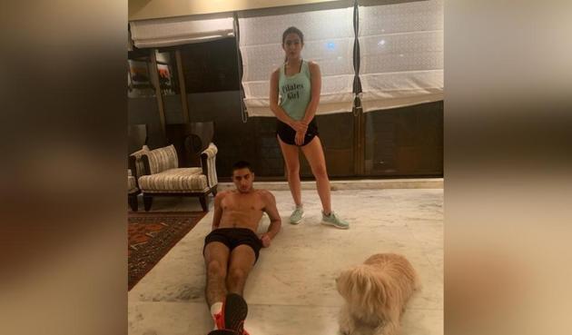 Sara Ali Khan and her brother Ibrahim Ali Khan.