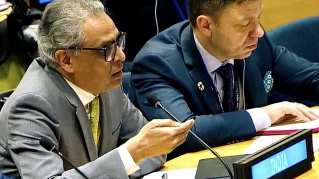 India’s permanent representative to the UN Syed Akbaruddin is set to retire in April 2020.(Photo Twitter/ AkbaruddinIndia)