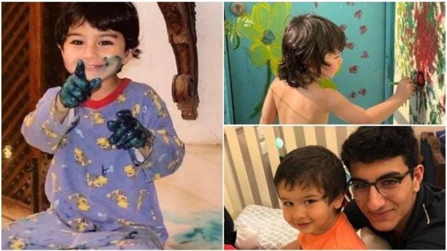 Ibrahim Ali Khan and half brother Taimur both love to paint.