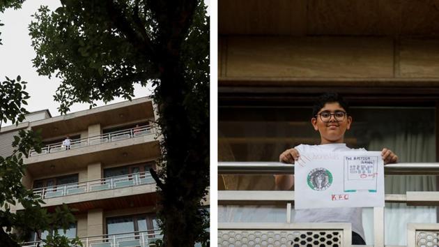Shaurya Pratap Singh, 10, holds a picture that he drew at home in New Delhi, India. “What I miss the most about life before lockdown is just basically meeting people because I have good communication with people. I like restaurants, malls. They are all filled with people. So basically I just miss that. So weird seeing a different India right now because of coronavirus,” Shaurya told Reuters. (Anushree Fadnavis / REUTERS) Shaurya Pratap Singh, 10, holds a picture that he drew at home in New Delhi, India. “What I miss the most about life before lockdown is just basically meeting people because I have good communication with people. I like restaurants, malls. They are all filled with people. So basically I just miss that. So weird seeing a different India right now because of coronavirus,” Shaurya told Reuters. (Anushree Fadnavis / REUTERS)