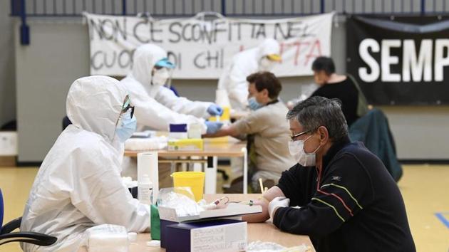 The highest number of Covid-19 cases were recorded in Lombardy and Po Valley in northern Italy, an area also characterised by high concentrations of particulate matter (PM).(Reuters file photo) The highest number of Covid-19 cases were recorded in Lombardy and Po Valley in northern Italy, an area also characterised by high concentrations of particulate matter (PM).(Reuters file photo)