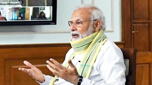 In his monthly radio address ‘Mann ki Baat’, PM Modi hailed the people driven war against coronavirus disease Covid-19. (ANI Photo) In his monthly radio address ‘Mann ki Baat’, PM Modi hailed the people driven war against coronavirus disease Covid-19. (ANI Photo)
