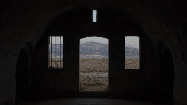 The Marseille coastline seen from an abandoned armoury bunker in the Fort of Ratonneau. “We are not experiencing quite the same quarantine as Frioul has seen in its past, but people are definitely afraid of this virus,” Patrick Tellier, the only nurse on the archipelago that once housed sick crews during the Great Plague of Marseille in 1720 and in 1821 during a yellow fever epidemic, told AP. (Daniel Cole / AP) The Marseille coastline seen from an abandoned armoury bunker in the Fort of Ratonneau. “We are not experiencing quite the same quarantine as Frioul has seen in its past, but people are definitely afraid of this virus,” Patrick Tellier, the only nurse on the archipelago that once housed sick crews during the Great Plague of Marseille in 1720 and in 1821 during a yellow fever epidemic, told AP. (Daniel Cole / AP)