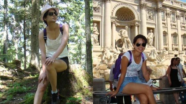 When Kangana Ranaut went sightseeing during her European vacation.