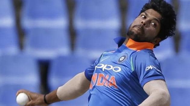 India's bowler Umesh Yadav makes a delivery to West Indies' Kyle Hope during their fourth ODI cricket match at the Sir Vivian Richards Stadium in North Sound, Antigua and Barbuda. (AP) India's bowler Umesh Yadav makes a delivery to West Indies' Kyle Hope during their fourth ODI cricket match at the Sir Vivian Richards Stadium in North Sound, Antigua and Barbuda. (AP)