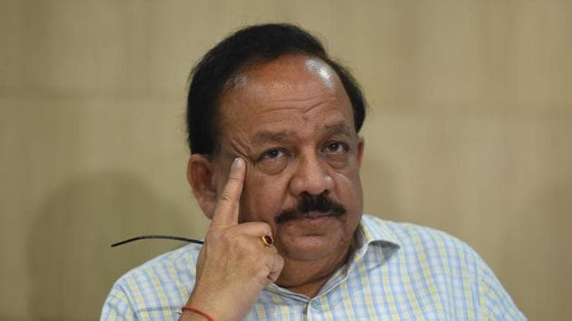 Union Minister of Health, Dr Harsh Vardhan said that the focus largely is on actively tracing positive cases; and to do whatever it takes to successfully identify those infected.(Sanchit Khanna/HT file photo) Union Minister of Health, Dr Harsh Vardhan said that the focus largely is on actively tracing positive cases; and to do whatever it takes to successfully identify those infected.(Sanchit Khanna/HT file photo)