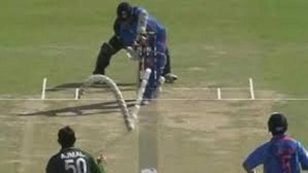 Sachin Tendulkar was saved by a DRS decision (Twitter) Sachin Tendulkar was saved by a DRS decision (Twitter)