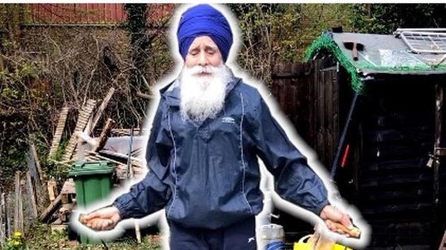 Rajinder Singh’s love of skipping was sparked by his father many years ago and he now wants to be a role model to others in his community.(Instagram)