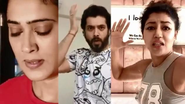 Shweta Tiwari, Sharad Malhotra, Debina Bonnerjee and many others have featured in the video. Shweta Tiwari, Sharad Malhotra, Debina Bonnerjee and many others have featured in the video.