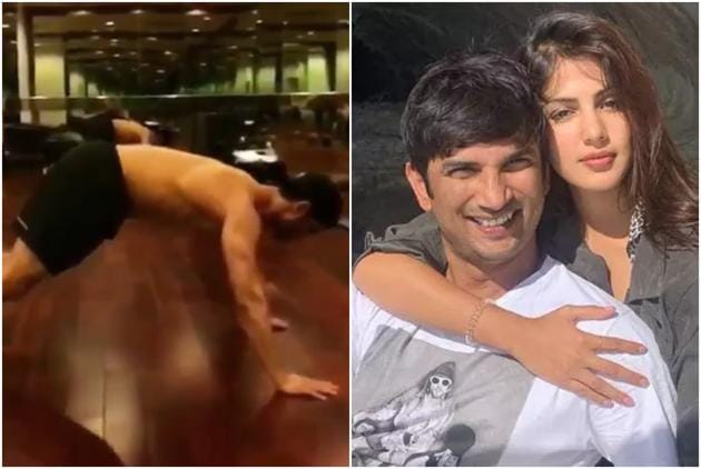 Sushant Singh Rajput’s workout video got a fiery response from his rumoured girlfriend Rhea Chakraborty.